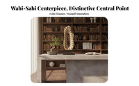 Interwoven Rings Decorative Piece Wabi-Sabi Design Ring-Shaped Figurine Modern Design Visually Striking-Catching Centerpiece