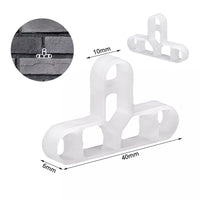 100pcs T型塑料空心瓷砖垫片DIY地板墙壁铺砖定位片WT2401