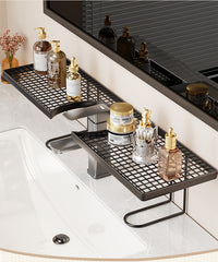 Vertical Faucet Mounted Storage Rack for Bathroom Countertop