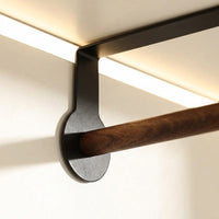Cabinet Roll Dispenser, Under Paper Towel Holder for Home Cooks, Wooden Space-Saving Hanging Kitchen Storage for or Film