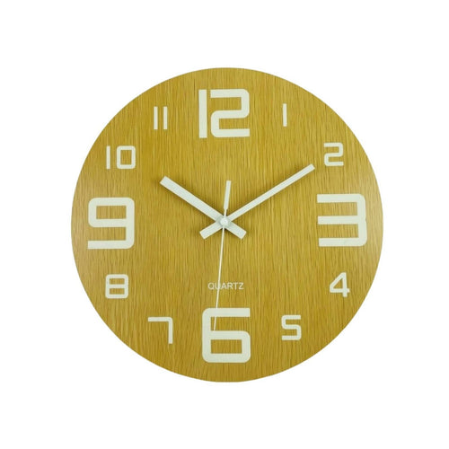 Silent Wall Clock Round Luminous Wall Clock Glow in the Dark for Office