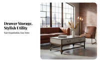 Riveted Aerospace Table Utilitarian Design Riveted Aluminum Furniture Retro Design Vintage Look for Homeowners, Lounge