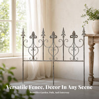 Plant Support Metal Garden Fence Panels Garden Fence Panel Expandable for Yard