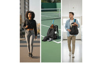 Sporty Racket Backpack Organized Tennis Bag Lightweight Sports Pack Handsunrestricted for Practice
