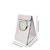 Leather Desk Timepiece Unique Design Modern Decorative Timepiece for Bedroom