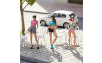 1:64 Female Figurine Collectible Miniature Scene Prop Display Decoration
