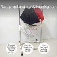 Stainless Steel Multitier Clothes Rack for Indoor Use