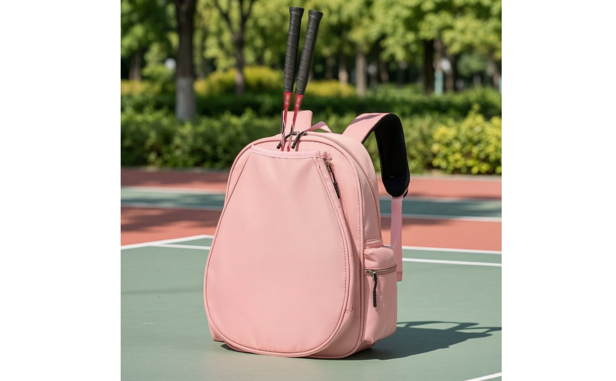 Structured Badminton Racket Bag Padded Badminton Backpack Comfortable Racket Backpack with Pockets Compact for Commuters