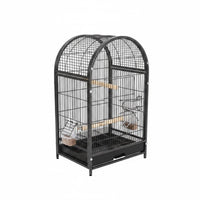 Domed Bird Enclosure Front Entry Door Square Bird Enclosure 2 Cups
