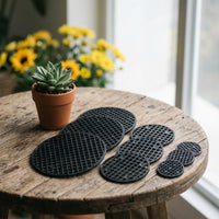 Flower Pot Mesh Pads for Drainage and Soil Retention - Round Plastic Screens for Planters