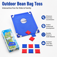Bean Bag Toss Garden Games, 57x58x18.5cm Outdoor & Indoor Play for Kids 4-6 Years, Easter Games for Families
