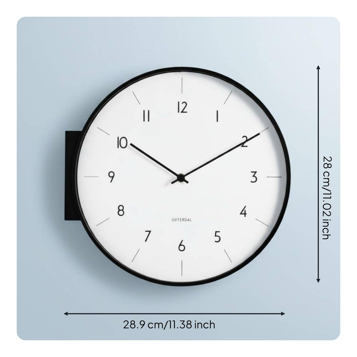 Double Sided Corner Timepiece Japanese Design Double Sided Wall Timepiece