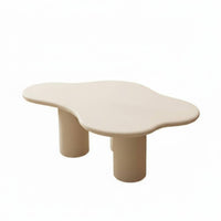 Mushroom-Shaped Table Cream aesthetic Household Furniture Round surface Modern Aesthetic for Decor lovers, Living Room, Office