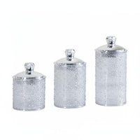 3 Pieces Easy to Clean 3 Piece Sealed Jar Set Long-Lasting Decorative Plastic Food Canister Refrigerator Safe Airtight Food Canister Set Thickened Material for Pantry Organization, Bathroom Vanity