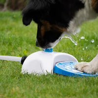 Automatic Pet Water Dispenser with Hose Outdoor Dog Water Fountain with Hose Easy-Install Step-on Dog Fountain Long-Lasting for Yard