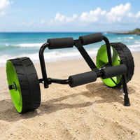 Foldable Kayak Cart Portable Kayak Cart with Strap Long-Lasting Dolly with Kickstand Stable for Paddlers, Shoreline