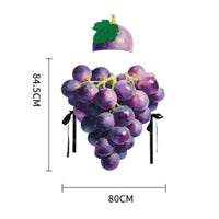 Grape Costume Stage Performance Grape-Hued Costume Parent-Child Matching Outfit for Families, Kids, Cosplay