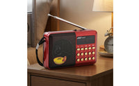 Telescopic Antenna Portable Digital Radio LED Display Digital Tuning Radio Front Buttons Audio Gadget