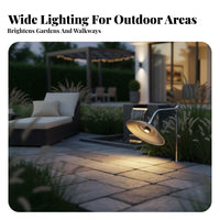 Waterproof Stainless Steel Lampshade Rust-Proof E27 Pole Light Fixture Weather-Resistant for Courtyard, Garden, Pathway
