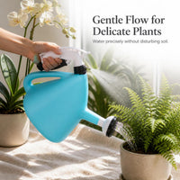 Dual-Function Spray and Watering Can for Garden and Home Plants, Hand Press Mister