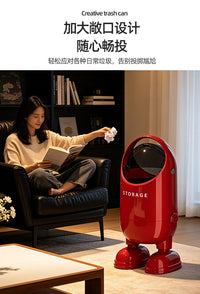 Wanyao 2026 New Style Flip-Top Trash Can, Plastic, 12L+