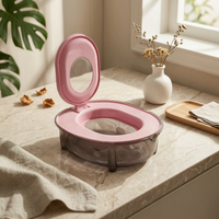 Portable Pet Toilet Low-Height Pet Hygiene Product Translucent