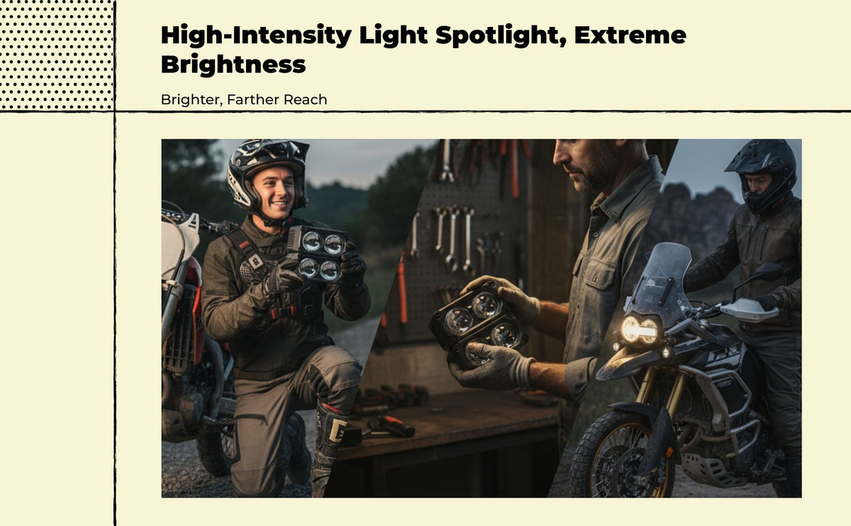 Waterproof off-road projector for SUV