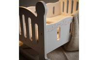 Wooden Rocking Cradle Bed Toy Rocking Cradle Young Child Furniture for Young Children, Kids, Playroom, Nursery, Daycare