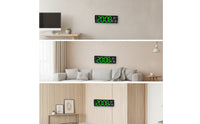 LED Digital Wall Clock Easy to Read Digital Wall Clock Lighted for Living Room, Home Office, Bedroom