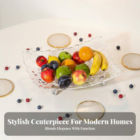 blossomShaped Snack Tray Sturdy and Stable Serving Platter Space-Saving