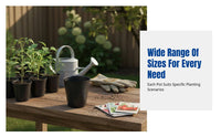 Sprout Container, Black Flower Pot, Nutrient Bowl, Sprout Bag, Multi-Use for Planting