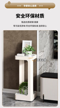 棠克轻奢高级感落地式客厅置物架多层阳台铁艺挂架绿植花盆架