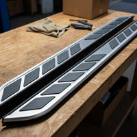 Anti-Slip Surface Running Boards Bolt-on Installation SUV Side Steps No Drilling Required SUV Running Board Kit Integrated Design for Children, Elderly