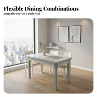 Extendable Pedestal Table Space-Saving Household Furniture Modern and Design Easy to Clean for Residents, Dining Room, Kitchen