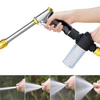 Home Car Wash High Pressure Water Gun Foam Pot Set with Adjustable Nozzle for Garden Watering and Courtyard Cleaning