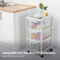 Multi-Tier Wheeled Storage Wheeled Storage Organizer Sturdy Construction Rolling