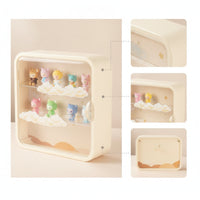 Figurine Display Case Transparent Wall-Mounted Display Case Dustproof