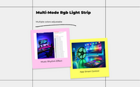 RGB LED strip with app music sync