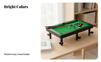 Parent-Child Interaction Mini Pool Table Family Fun Tabletop Billiards Game Educational for Parents, Adults, Indoor, Bedroom, Living Room