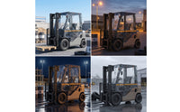 Transparent Forklift Cab Canopy Waterproof Forklift Cab Enclosure Cover Windproof Universal for Lumber Yards