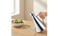 Oil Pot Stainless Steel Oil Pot with Lid Dripping  Cruet for Dining Table