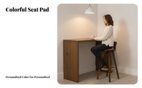 Counter Stool with spinerest Retro retro bar Chair Easy to Clean for Dining Room