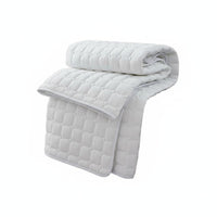 Quilted Mattress Protector Breathable Quilted Mattress Pad Skin Friendly Padded Bed Topper for Hotel, Guesthouse, Dorm Room