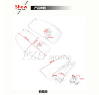 Universal Motorcycle Eagle Footrests (Front and Rear)