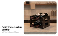 Vino Bottle Display Stand Decorative Vino Display Stand Stylish Design Household Storage for Homeowners, Adults, Home Bar, Dining Room, Kitchen