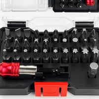 32 Pieces Drill Driver Screwdriver Accessory Kit Strong Turning Strength Hex Bit Socket Set Hardened Steel-Strength Tool Accessory for Repair Work