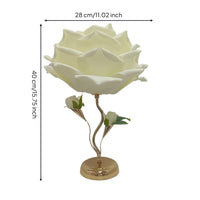Warm Glow Lotus Lamp Tabletop Floral Lamp Decorative Ambient for Bedside, Bedroom, Desk