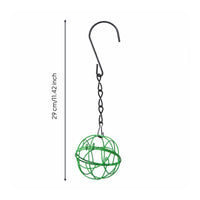 Decorative Hanging Wire Cage Metal Wire Cage Holder Rustic Birdcage Holder with Chain Versatile for Entryway