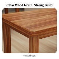 Wooden Eatery Table and Stool Set Long-Lasting Professional Furniture Space-Saving Minimalist Design for Restaurant Owners