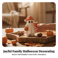 Cute Spirit Statue with Pumpkin Bucket